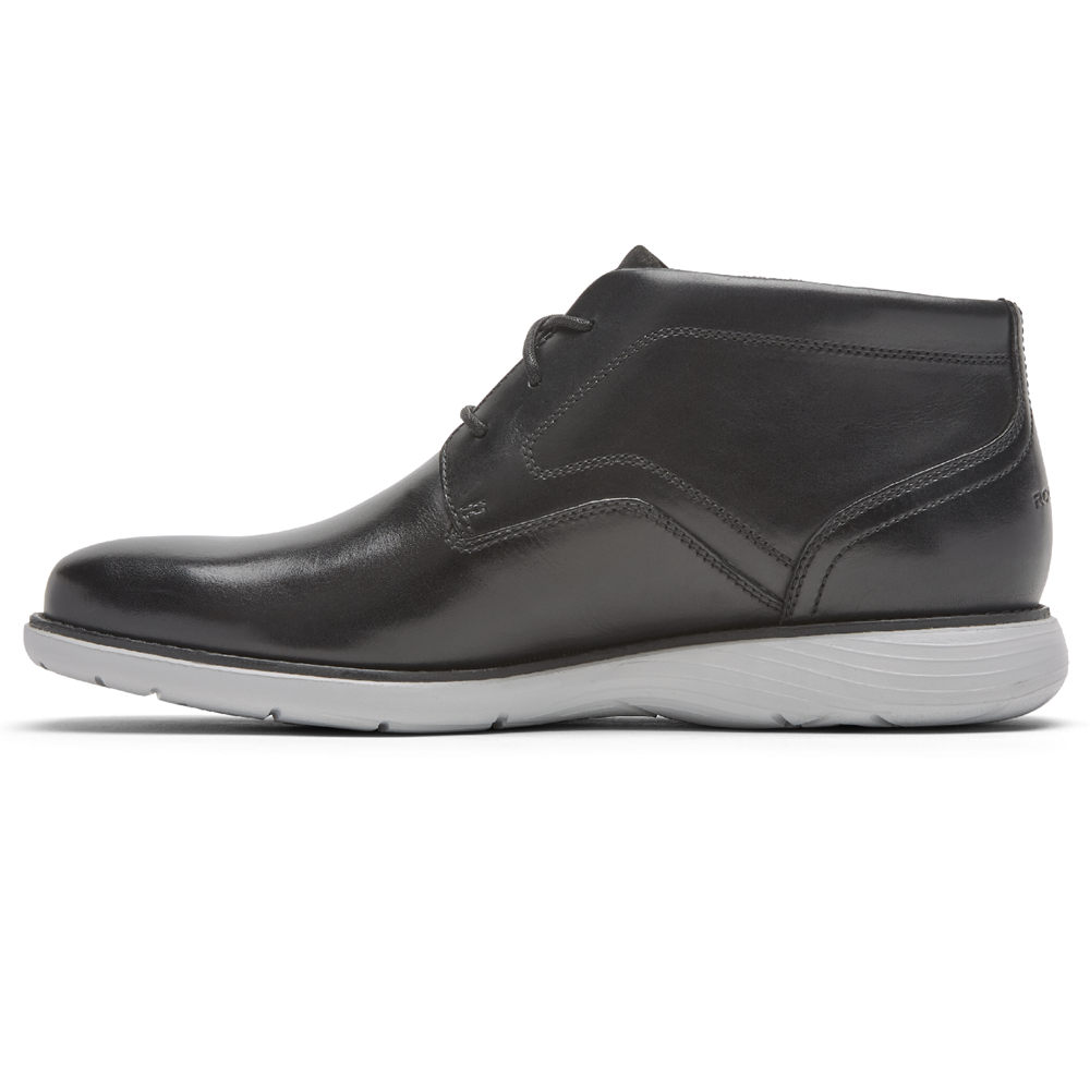 Botas Rockport Homem Pretas - Garett Chukka - 24903RAJI